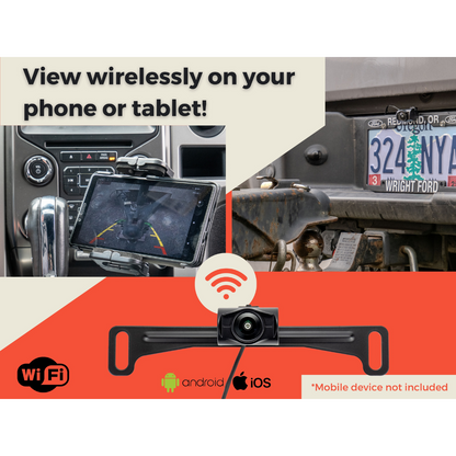 ReadyVision License Plate Frame Wi-Fi Camera